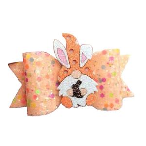 4 Piezas de Pinzas para el Cabello con Diseño de Conejito de Pascua, con Lentejuelas Brillantes, Color Rosa y Verde, para Niñas y Niños, para Fiestas - Product Image 5