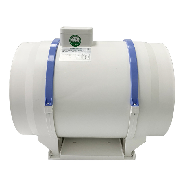 Custom Brand 200mm 250mm High Temperature Hvac Axial Mixed Flow Fan Industrial Hydroponics Air Ventilation Inline Duct Fan