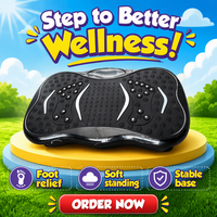 Plateforme vibrante d'exercice, 120 vitesses, écran LED, télécommande, bandes de résistance, entraînement complet du corps à domicile, plateforme ABS