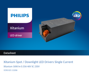 PHILIPSs Xitanium 16W-48W Mini <b>LED</b> Driver Ballast Plastic <b>Power</b> <b>Supply</b> for Spotlight & Track Light - Product Image 3