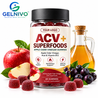 Gummies au vinaigre de cidre naturel enrichies en Açaï et en Vitamine B12 – Complément quotidien pour la santé intestinale et un métabolisme équilibré