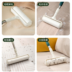 Lint Roller <b>Brush</b> <b>Long</b> <b>Handle</b> Reusable Clothes Cleaning Tool Plastic Material - Product Image 4