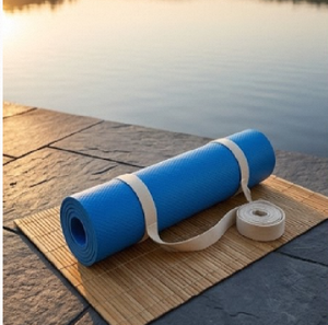 Tapis de yoga sportif en EVA de 4 mm, durable, imperméable, pour la maison, la salle de sport, le Pilates, les étirements, l'entraînement d'équilibre, avec absorption des chocs - Product Image 6