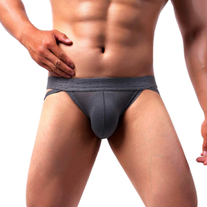 <span class=keywords><strong>Rainbao</strong></span> Jockstraps pour hommes à taille basse, caleçons confortables en coton avec style ouvert, couleur unie, logo personnalisé, sous-vêtements sexy pour hommes gays - Product Image 6