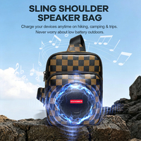 Haut-parleur sac à dos pour V5.0 avec prise en charge USB/TF/AUX/MIC, double mode, LED RGB, home cinéma, extérieur, haut-parleur 3 pouces, batterie 3500 mAh