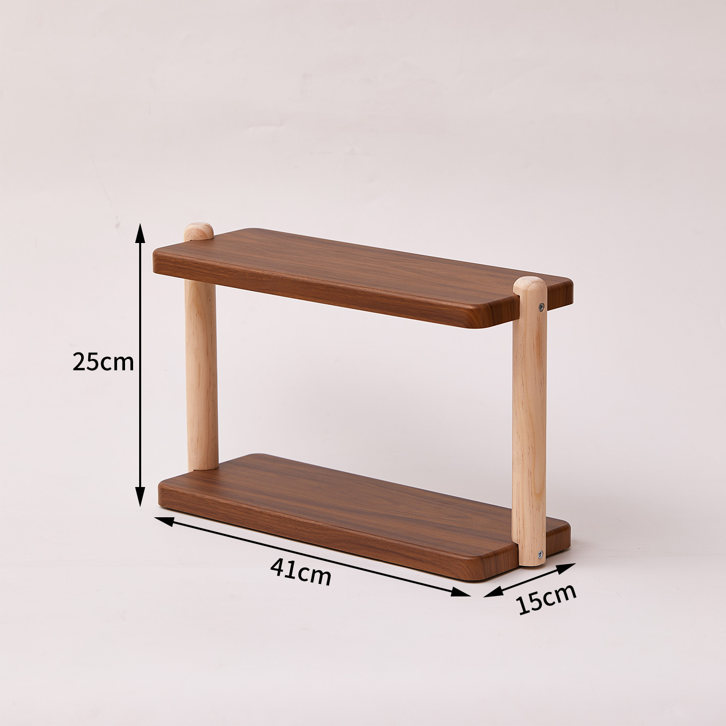 Thickened and enlarged [natural wood color] storage rack