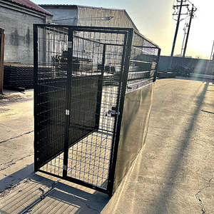 Paneles de Perrera de perro de Metal extraíbles de 4*8*6 pies de alta calidad, enrejado de valla exterior grande para perros y puerta para perros - Product Image 6