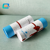 Récipient en carton imprimé personnalisé de 2.5 oz de tube push-up écologique pour la conception rechargeable de brillant à lèvres de bâton de déodorant