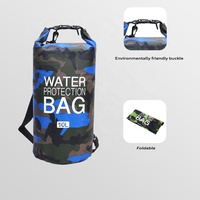 420D PVC Polyester Tissu Léger Swim Drifting Bag Single Shoulder Outdoor Sports Storage Bag Camouflage Waterproof Bag