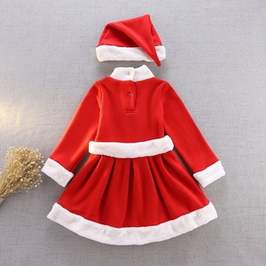 Nuovo Aggiornamento 2026: Costume da Babbo Natale Rosso per Bambine, Abbigliamento per Feste, Vestito Natalizio con Fascia per Capelli e <span class=keywords><strong>Mantello</strong></span> per Halloween - Product Image 5