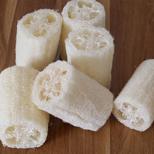 Esponja Natural de Luffa Redonda de 10 cm, Estropajo para Lavar Platos de Cocina, Almohadilla de Limpieza - Product Image 1