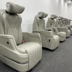 Chaise de voiture en cuir rotation électrique modification personnalisée de luxe VIP VAN MPV LIMO savanna vito sprinter Vellfire Coaster Alphard