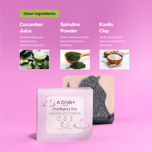 Jabón Purificante de Carbón Vegetal y Sal del Himalaya para una Piel Clara, Limpieza Profunda y Cuidado Diario de la Piel - Product Image 3