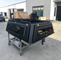Capot rigide pliable en acier pour pick-up GMC, couvre-benne étanche tout-terrain avec fenêtres latérales ventilées