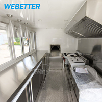 WEBETTER Hotdog BBQ Food Trailer Concession Trailer Outdoor Hot Dog Cart Four à pizza entièrement équipé Food Truck à vendre
