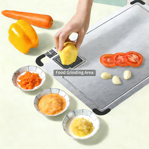 <span class=keywords><strong>Tabla</strong></span> <span class=keywords><strong>de</strong></span> <span class=keywords><strong>Cortar</strong></span> <span class=keywords><strong>de</strong></span> Acero Inoxidable 304 <span class=keywords><strong>de</strong></span> Grado Alimenticio, <span class=keywords><strong>Tabla</strong></span> <span class=keywords><strong>de</strong></span> <span class=keywords><strong>Cortar</strong></span> Queso <span class=keywords><strong>de</strong></span> Metal <span class=keywords><strong>de</strong></span> Doble Cara con Ranuras para Frutas y Carne - Product Image 3