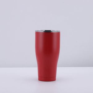 Wholesale Curved Tumbler 20oz 30oz 40oz <b>Double</b> <b>Wall</b> Vacuum Insulated Stainless Steel Mug with Lid Custom - Product Image 5