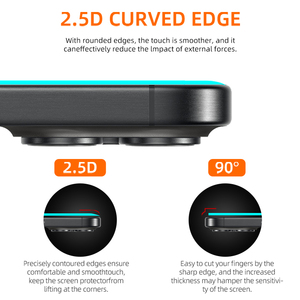 Aikice HD rõ ràng kính cường lực bảo vệ màn hình vân tay mở khóa điện thoại di động cho Samsung cho <span class=keywords><strong>Galaxy</strong></span> S24 Ultra S25 Edge - Product Image 5