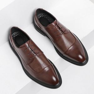 Chaussures d'affaires pour hommes en cuir, décontractées, durables, confortables, respirantes, flexibles, pour la marche quotidienne en extérieur - Product Image 2