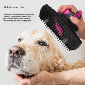 Cepillo de Masaje con Rociador de Agua para Mascotas 3 en 1, Herramienta de Aseo para Perros, Gatos y Caballos, Cepillo de Baño de Silicona Suave para Eliminar el Pelo, Limpieza Profunda y Masaje - Product Image 2