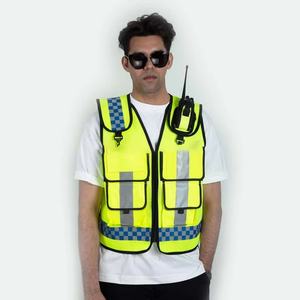 เสื้อกั๊กสะท้อนแสงแบบหลายกระเป๋าสำหรับงานจราจร ก่อสร้าง งานกลางแจ้ง  รับผลิตตามสั่งจากโรงงานโดยตรง ขายส่ง - Product Image 2