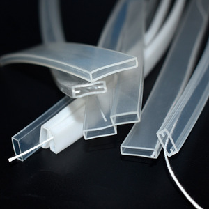 Bande lumineuse en silicone imperméable, manchon transparent en silicone, largeur de la plaque 8/10/12/14mm, haute transparence - Product Image 1
