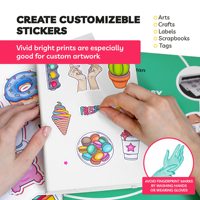 50pcs Acrylique Adhésif Simple Face Vinyle Holographique Autocollant Film pour DIY Artisanat Modèles 8.5x11 Pouces