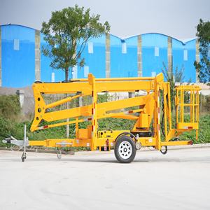 Plateforme élévatrice à flèche de levage, de traction et de positionnement de 12 m, remorquable, pour travaux de construction - Product Image 3