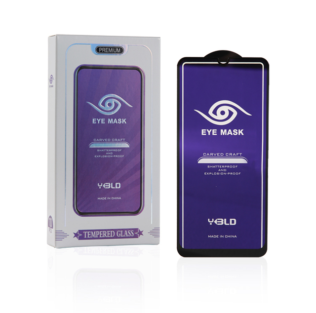 Eyes Protect 9H Glass Protective Film Anti Blue Light UV Cell Phone Tempered Glass Screen Protector for Iphone 16 15 14 Pro