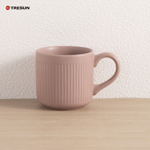 Service de table moderne TRESUN en porcelaine gaufrée colorée – Bols et assiettes pour le petit-déjeuner, tasses et vaisselle en porcelaine - Product Image 3