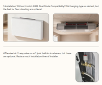 Ventilo-convecteur mural silencieux à commande Wi-Fi Tuya, unité de ventilation à faible bruit, ventilo-convecteur de plafond FCU
