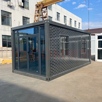 Maison préfabriquée en conteneur à plat personnalisée pour villa, bureau, centre commercial – Conception moderne, construction en acier