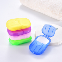 Vente chaude emballage personnalisé voyage Portable lavage des mains mini feuilles de savon en papier jetables