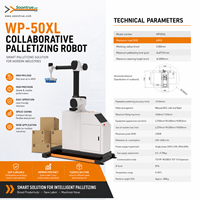 WB-50 Robot de Empaque Colaborativo de 50 kg, Estación de Trabajo, Máquina de Empaque, Paletizador de Apilado de Cajas para Fin de Línea