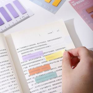 แท็บใส HengXin สติกเกอร์โน้ตไล่สี สติกเกอร์ติดป้าย สำหรับนักเรียน - Product Image 4