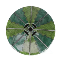 Tabouret en céramique Jingdezhen Art Déco, nouveau style vintage, motif papillon peint à la main, vert Bok Choy, pour la maison, l'extérieur et le jardin