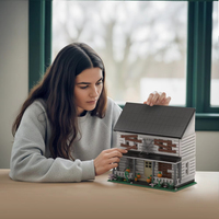 80014 2026 Model Kit Rumah Terlupakan MOC Baru, Ornamen Meja dari Bata, Puzzle Edukatif, Hadiah Liburan, 1398pcs Set Blok Bangunan