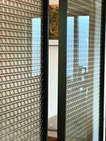 Cloison en verre pliable BOSI, design moderne, avec cadre en acier inoxydable, écologique, opacité à 100 %, pour la décoration intérieure des restaurants
