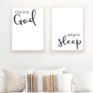 Stampe artistiche su tela con citazione di versi della bibbia del dio Premium - Product Image 5