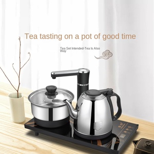 110V 220V Double <b>Kettle</b> Set 1.2L Capacity <b>Stainless</b> <b>Steel</b> Automatic Pump Water Safety Auto-off Function Heat-Resistant Handle - Product Image 1