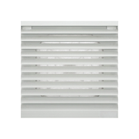 Unité de ventilation à persiennes anti-poussière 9801.24V DC 24V avec ventilateur axial pour armoire et ensemble de filtres à volets anti-poussière