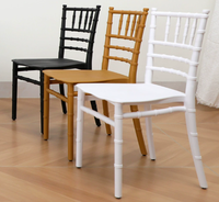 Chaises en bambou plastique, chaises Chiavari, couleur au choix, chaise moderne pour fête, mariage, hôtel