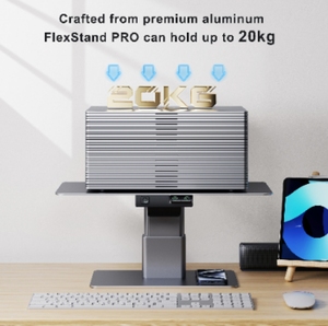 Idock nhà văn phòng Máy tính để bàn có thể điều chỉnh đèn chơi game máy tính LED Monitor Riser đứng với USB Hub - Product Image 5