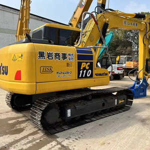 Excavatrice Komatsu PC110-7 d'occasion, moteur Fawde d'origine japonaise, 10 tonnes, bon état, hydraulique, chenilles, boîte de vitesses, pompe, moteur, roulement - Product Image 1