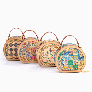 PEIQUAN Damen Casual Literarische Kork-Tasche Modische Schultertasche mit Großer Kapazität Tragbare Umhängetasche - Product Image 2
