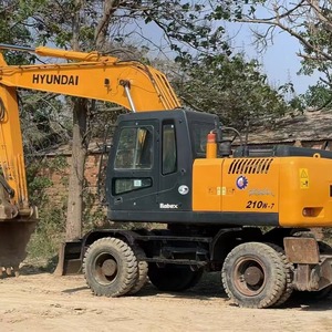 Hyundai 210W-7 Excavadora de ruedas de 21 toneladas usada con componentes de cojinete de bomba de engranajes de motor de núcleo original de segunda mano de 6 toneladas y 15 toneladas - Product Image 2