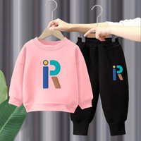 Ensemble de vêtements pour enfants, garçons, 2-10 ans, sweat-shirt à manches longues ample, ensemble deux pièces, décontracté, sport, automne, printemps