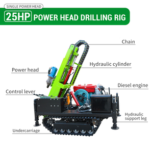 Hongrun Rock bê tông nhỏ Máy khoan DIESEL Crawler xuống các lỗ khoan Giàn Khoan - Product Image 6