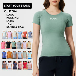 Nouveau haut de sport respirant et léger à manches longues <span class=keywords><strong>pour</strong></span> le yoga, vente en gros, chemise de compression, col carré, haut court <span class=keywords><strong>pour</strong></span> femme - Product Image 5