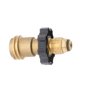 Adaptateur de réservoir de propane extérieur, connecteur en laiton avec poignée noire pour conversion de bouteille de gaz - Product Image 2